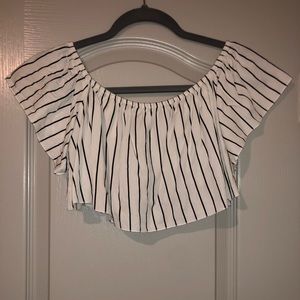 Striped crop top